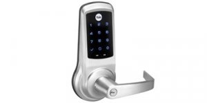 door lock with number combination